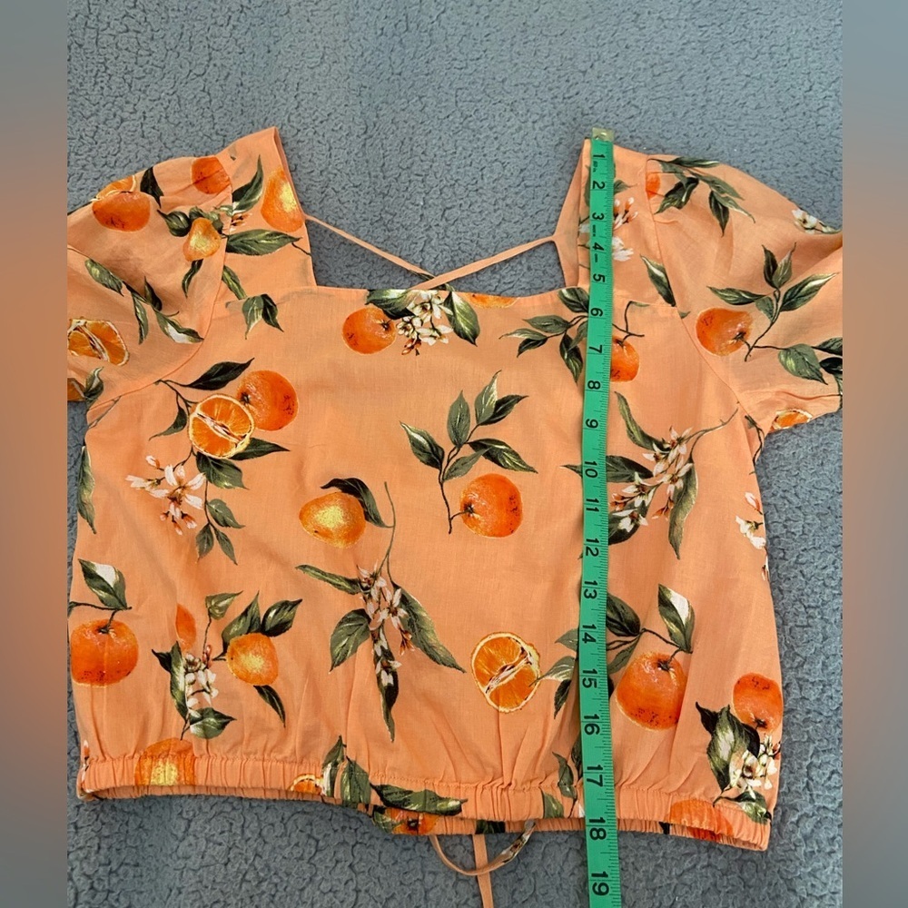 NWT LOFT ORANGE BLOUSE SIZE SMALL PETITE - Picture 3 of 6